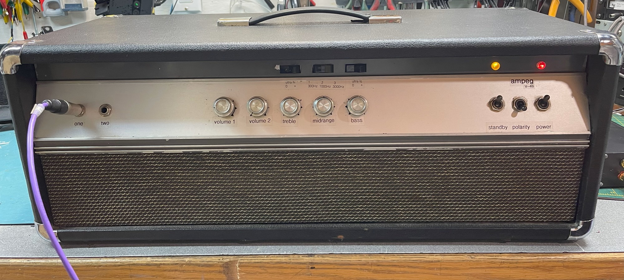 Ampeg V-4B bass amplifier from 1970.