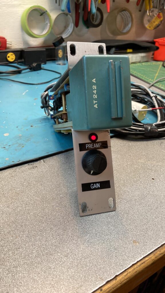 McCurdy AT242A preamp modified and ready to be installed on a WBS console